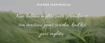 dienos inspiracija